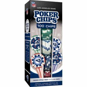 NFL Los Angeles Rams Poker Chips - Blue, White, Green